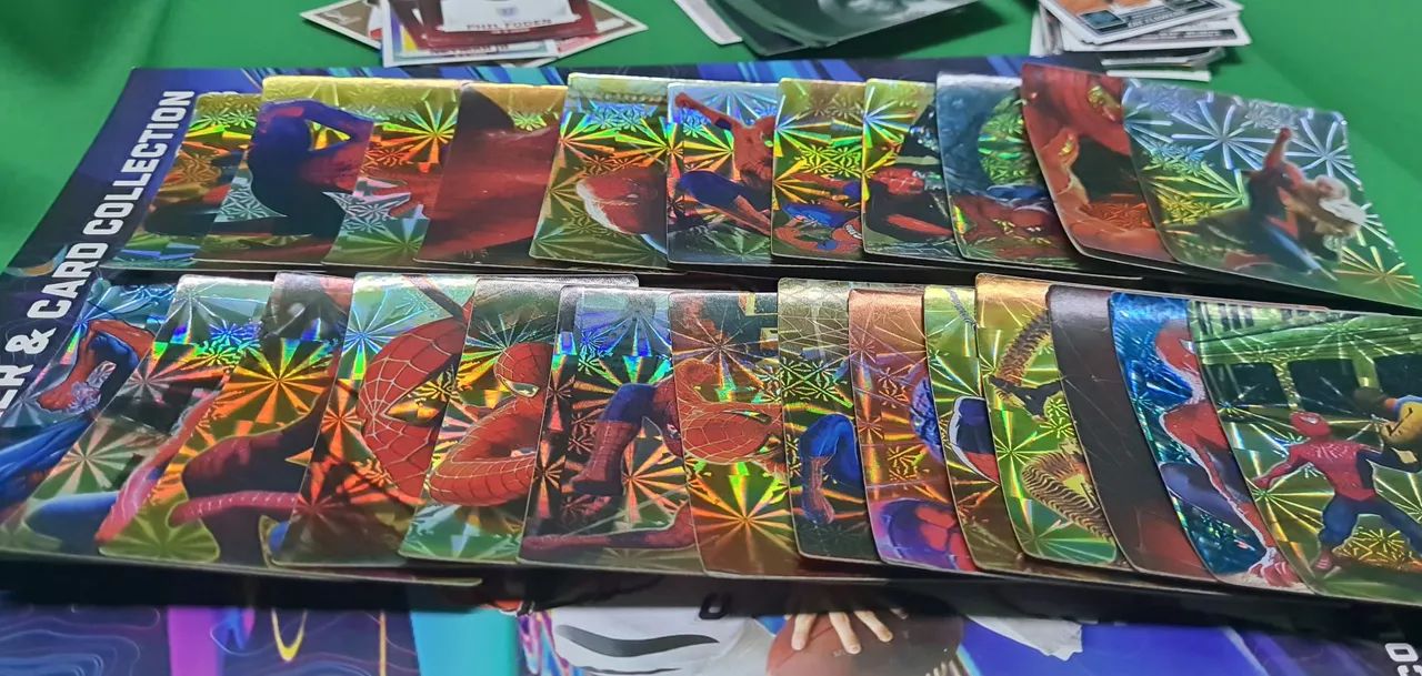 Coleção 25 Cards Holográficos Homem Aranha 2