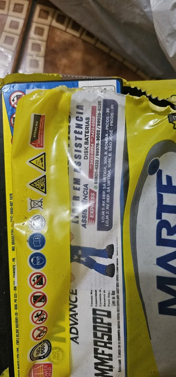 BATERIA MARTE 50AH LACRADA