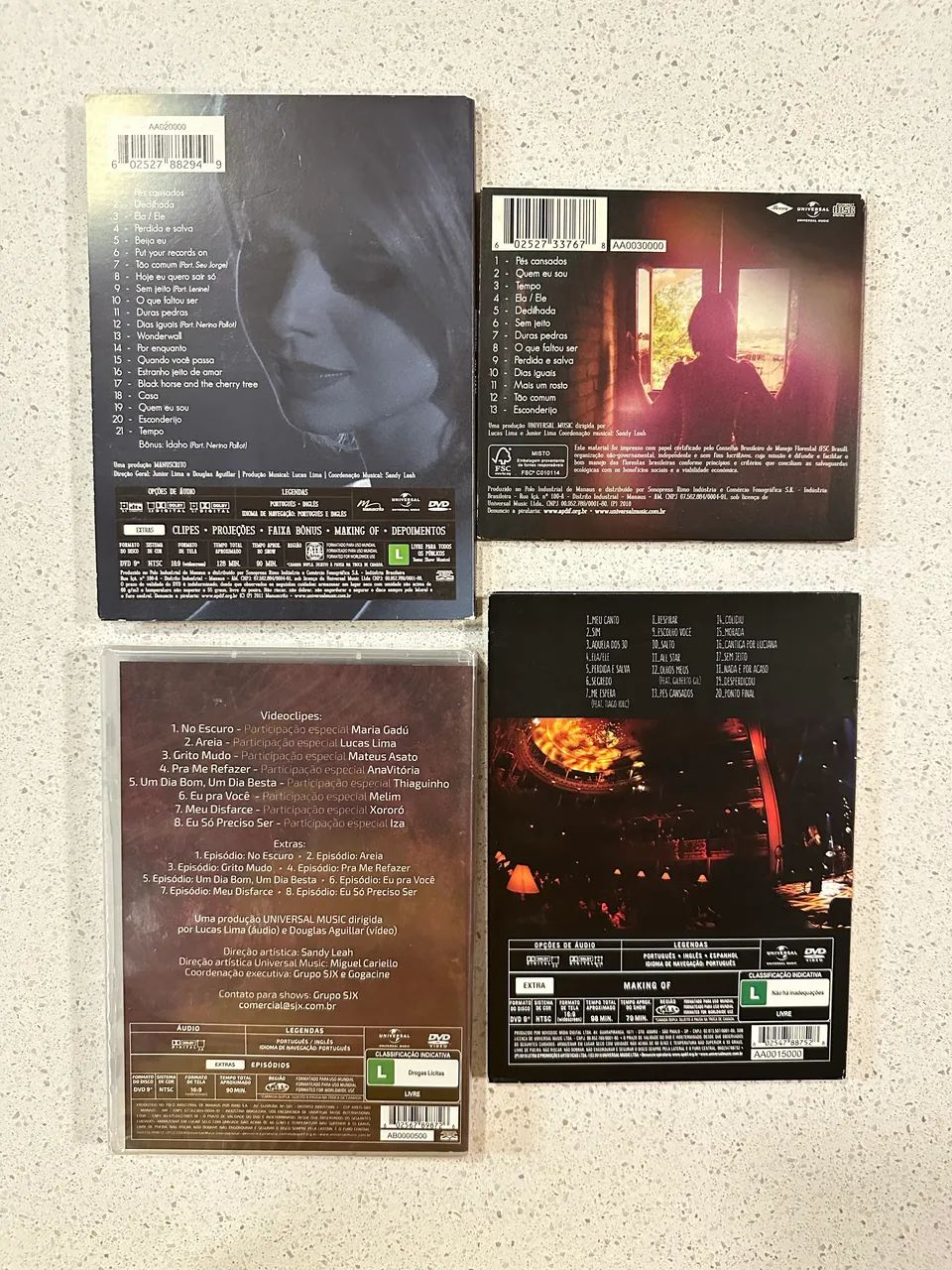 Lote Especial Sandy: 3 DVDs + 1 CD da Carreira Solo! - Foto 2