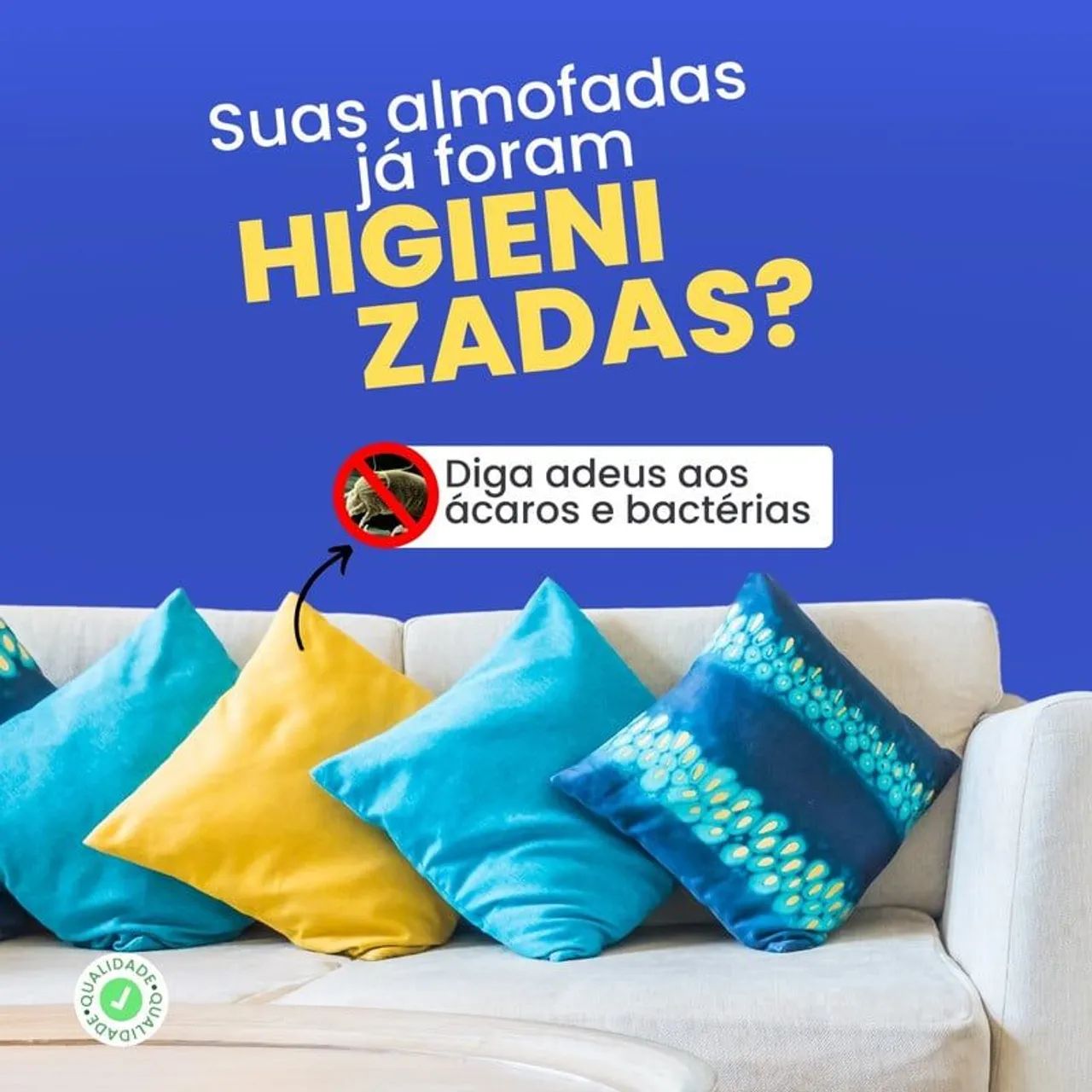 Higienização de sofá 