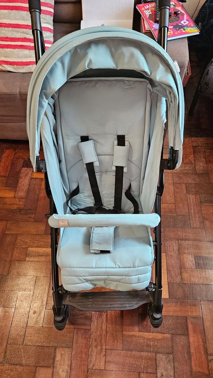 Carrinho de Bebê Chicco Liteway Azul - Foto 6