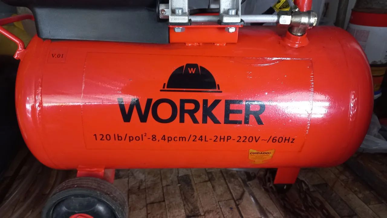 Compressor de Ar Worker 24L 2HP