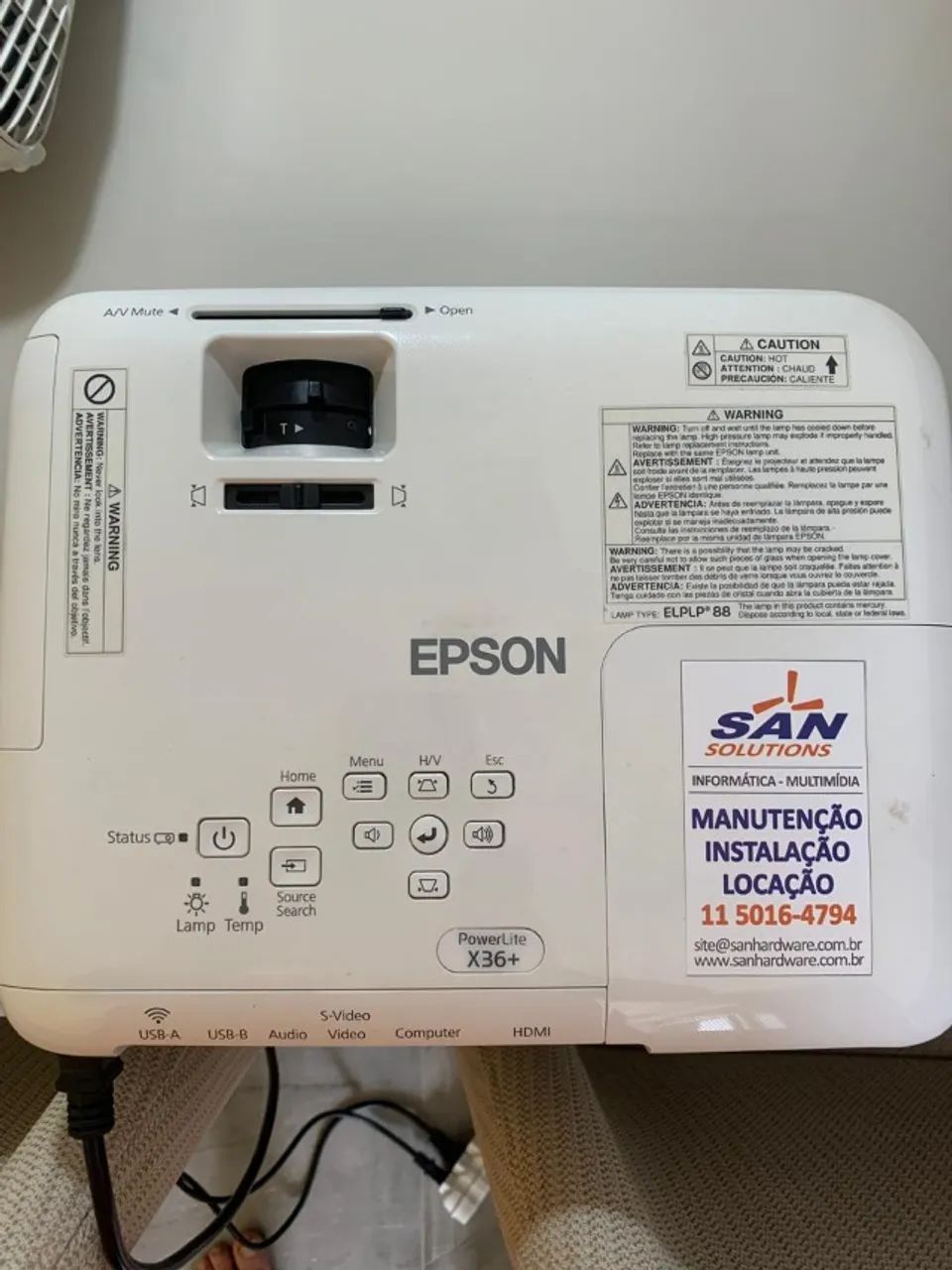 Projetor S31+ com Tela Tripé 100 polegadas  - Foto 5
