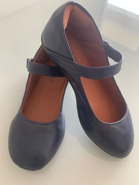 Sapatilha azul marinho TAM 33 marca Maltez 