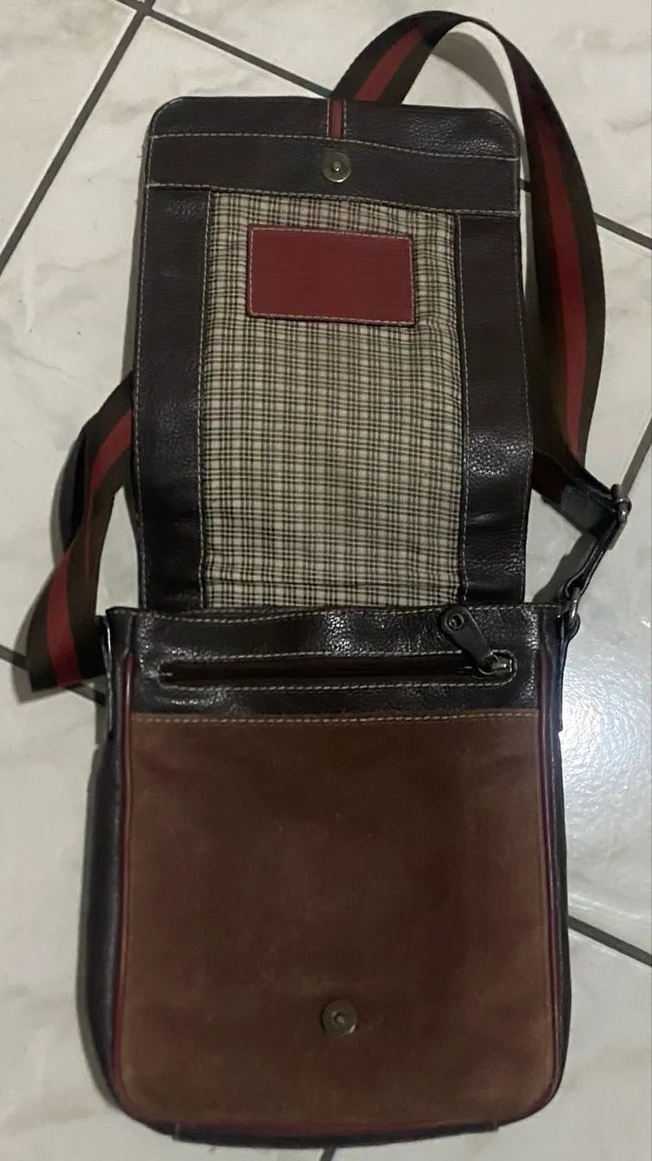 ? Bolsa Transversal Masculina em Couro ? Estilo Clássico e Sofisticado por R$ 79,99 - Foto 4