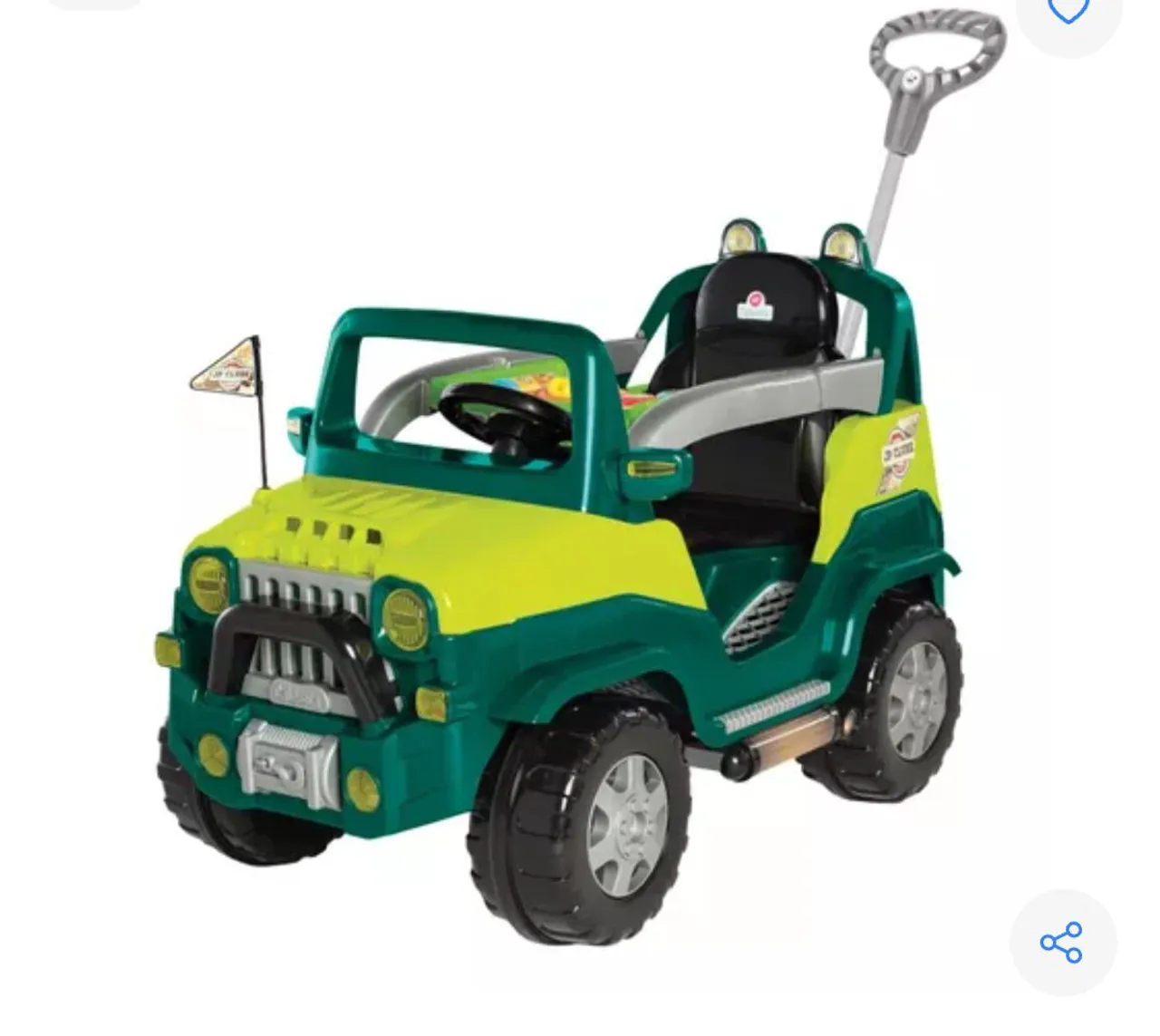 Jipe Infantil com Empurrador - Diversão Garantida!