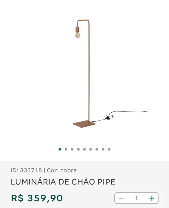 Luminárias de Piso Pipe - Foto 5