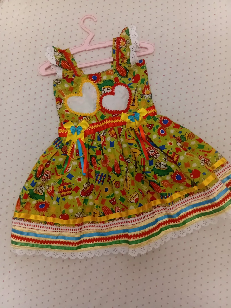 Vestido Infantil Festa Junina Temático
