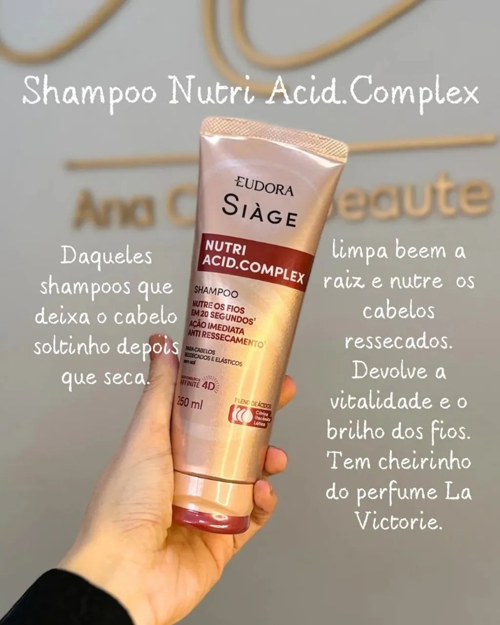 Kit Eudora Siàge Nutri Acid Complex Shampoo, Condicionador e Máscara - Foto 2