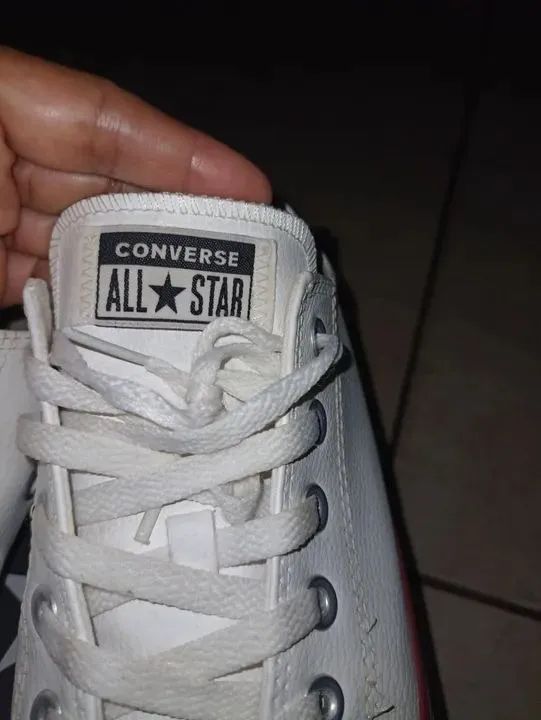All Star Couro Branco 39 - Foto 3