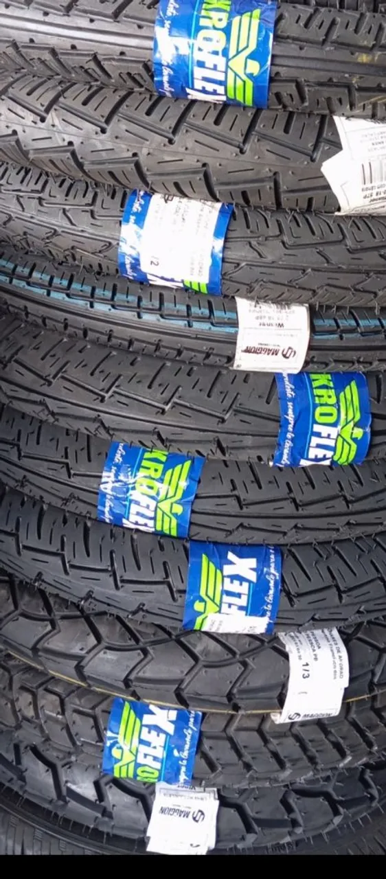 Pneus para motos Fan, Titan, factor, pop, Bis, crosser, Bros e XRE 190 a partir....