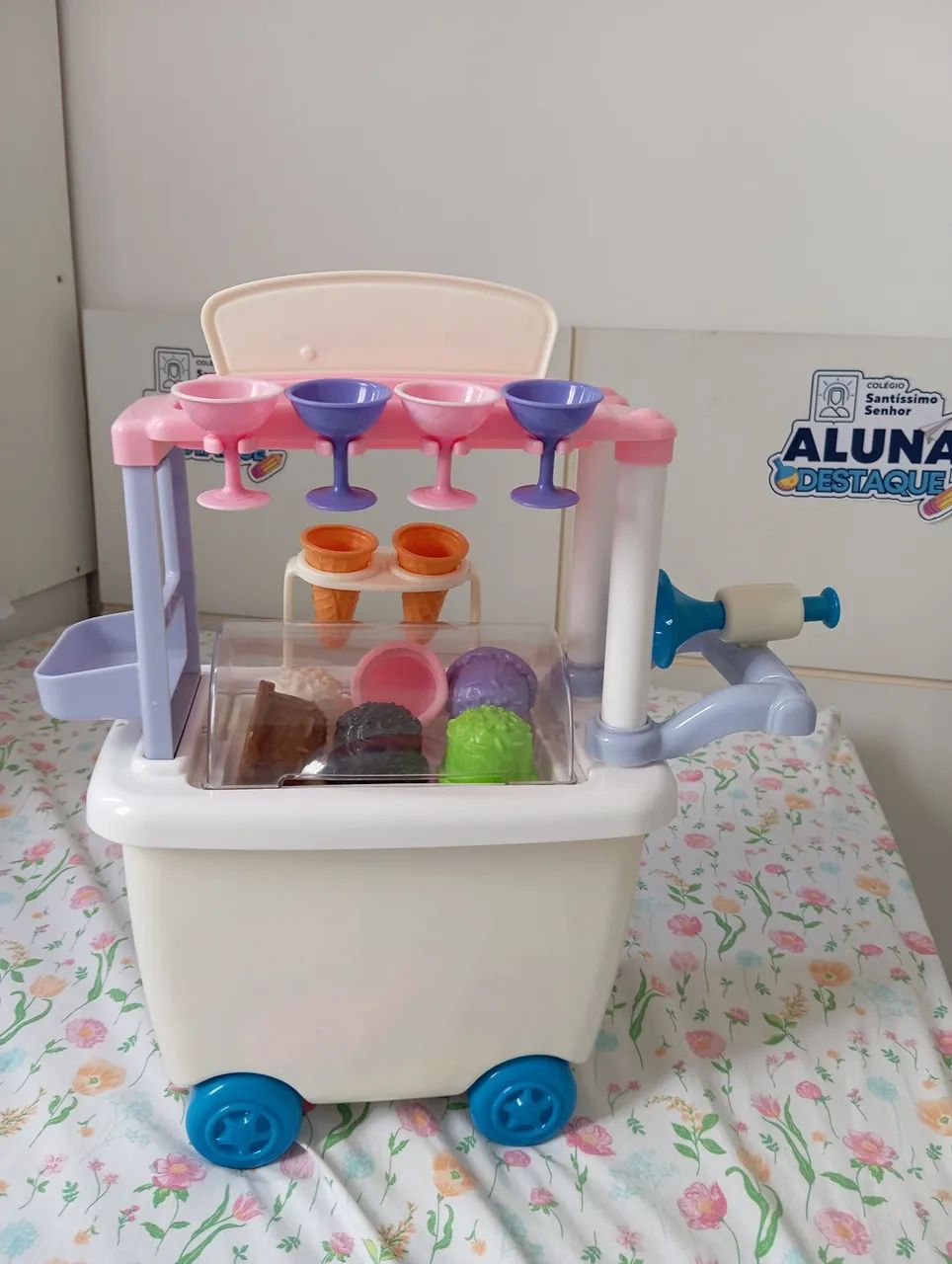 Brinquedo de Carrinho de Sorvete - Ice Cream - Foto 3