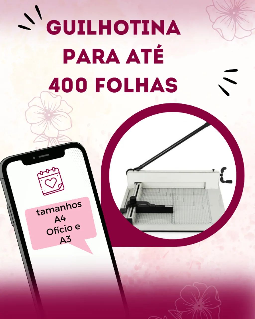 Guilhotina manual A3 nova na caixa