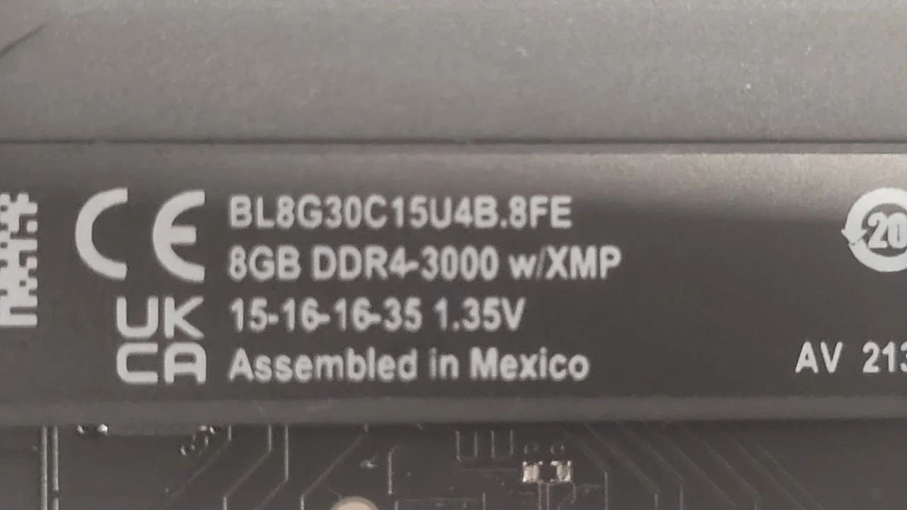 2x 8GB Memória RAM Ballistix DDR4 3000MHz - Foto 2