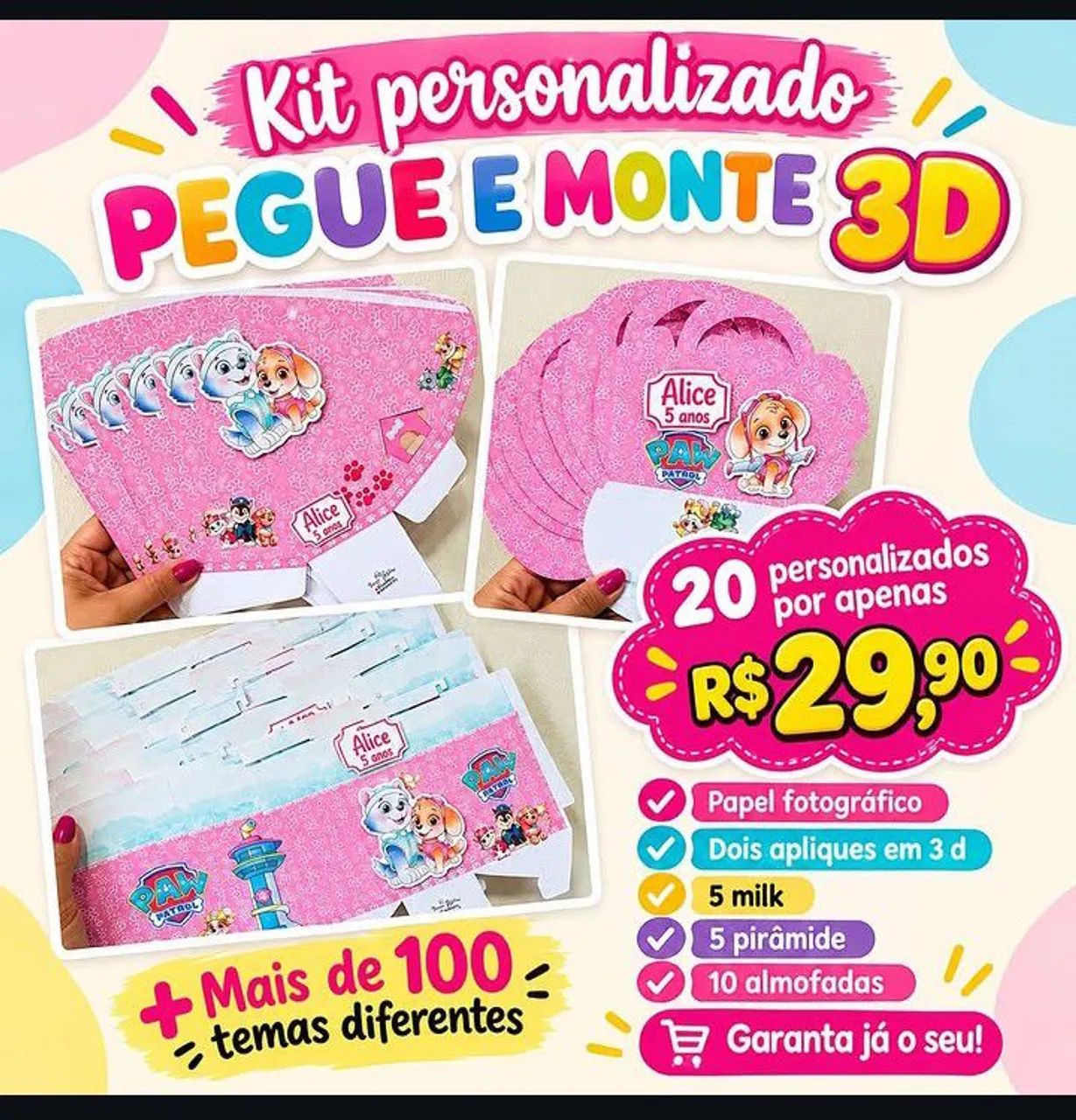 Personalizados , pegue e monte  - Foto 4