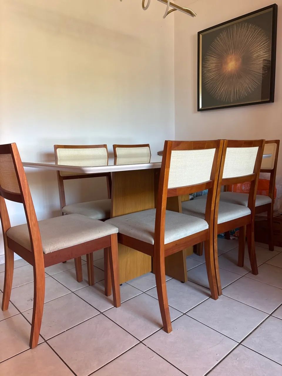 MESA 6 LUGARES COM 6 CADEIRAS - Foto 5