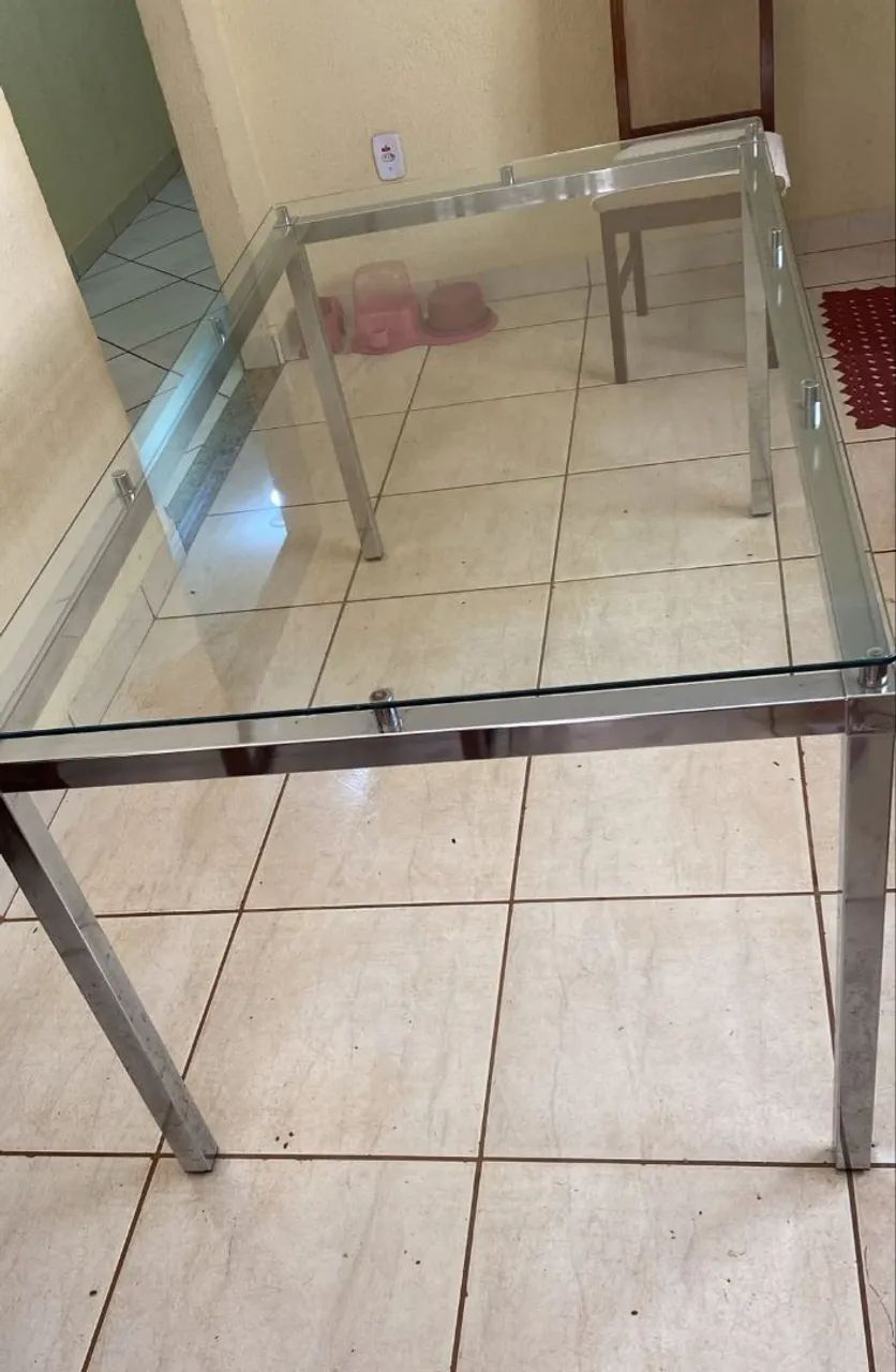 Mesa de vidro , 1.70x90