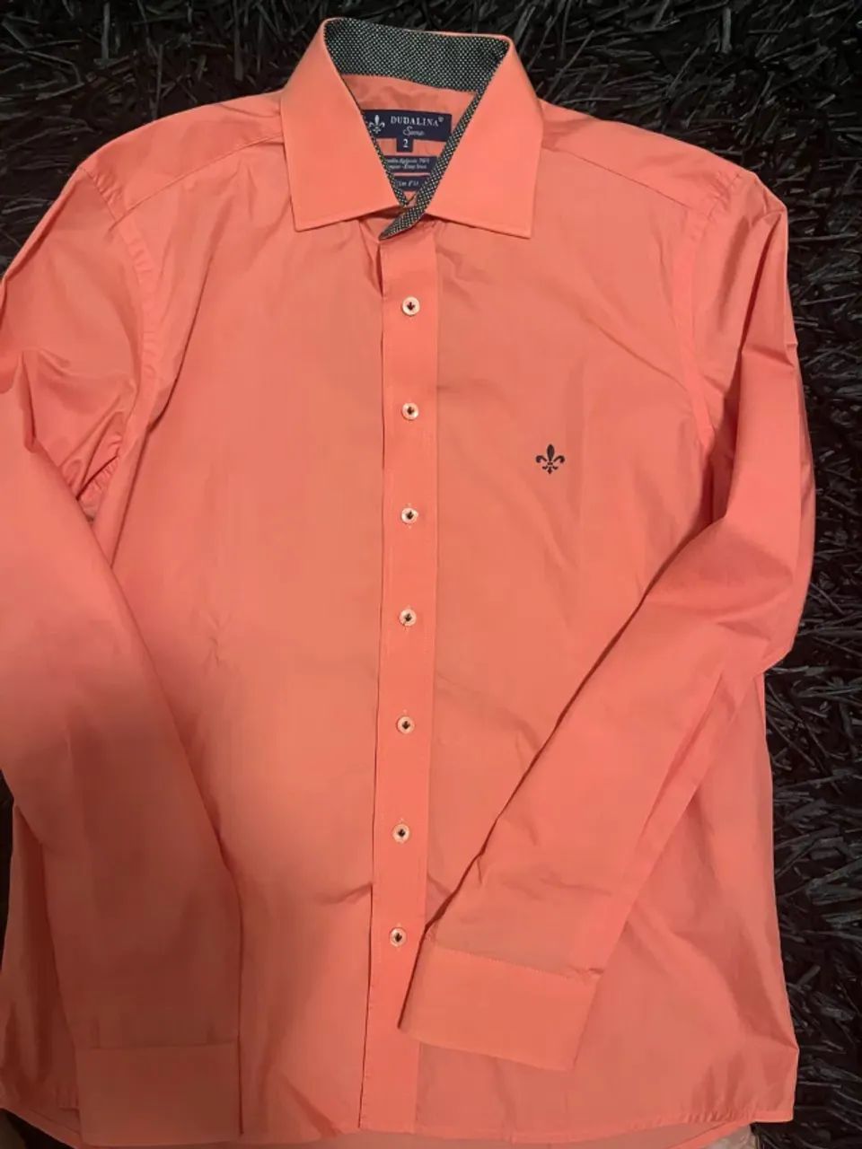 Camisa Social Dudalina Coral