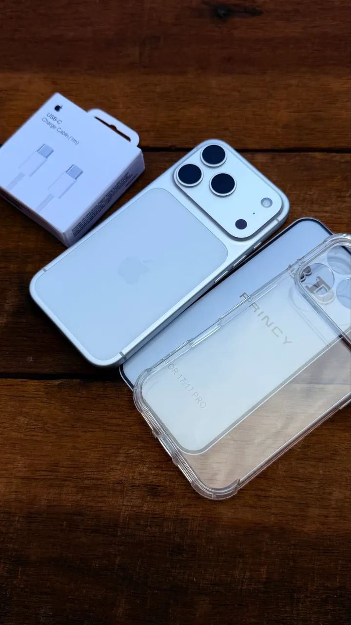 iPhone 17 Pro Silver 256GB - Novo (0 Ciclos) - Celulares e