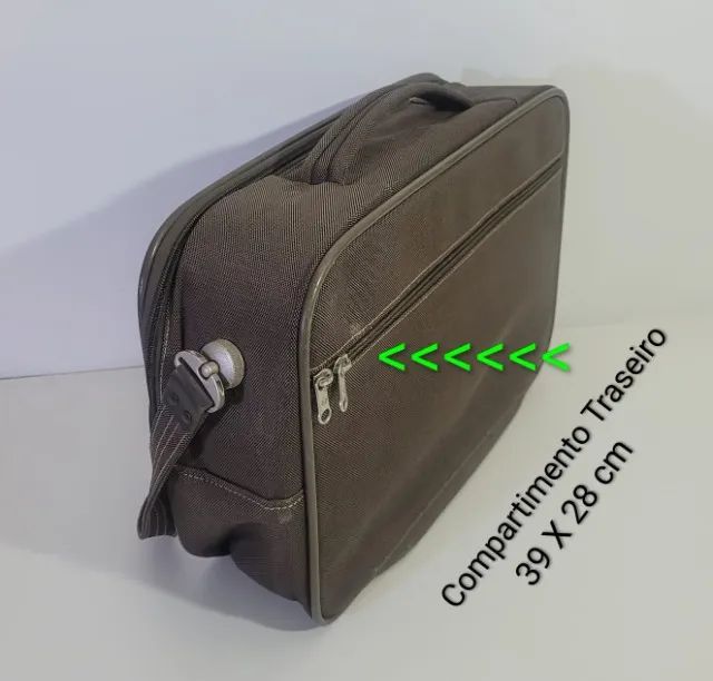 Bolsa Executiva Samsonite - Estado de Nova! 4 compartimentos,  Medidas: 45x34 cm - Foto 5