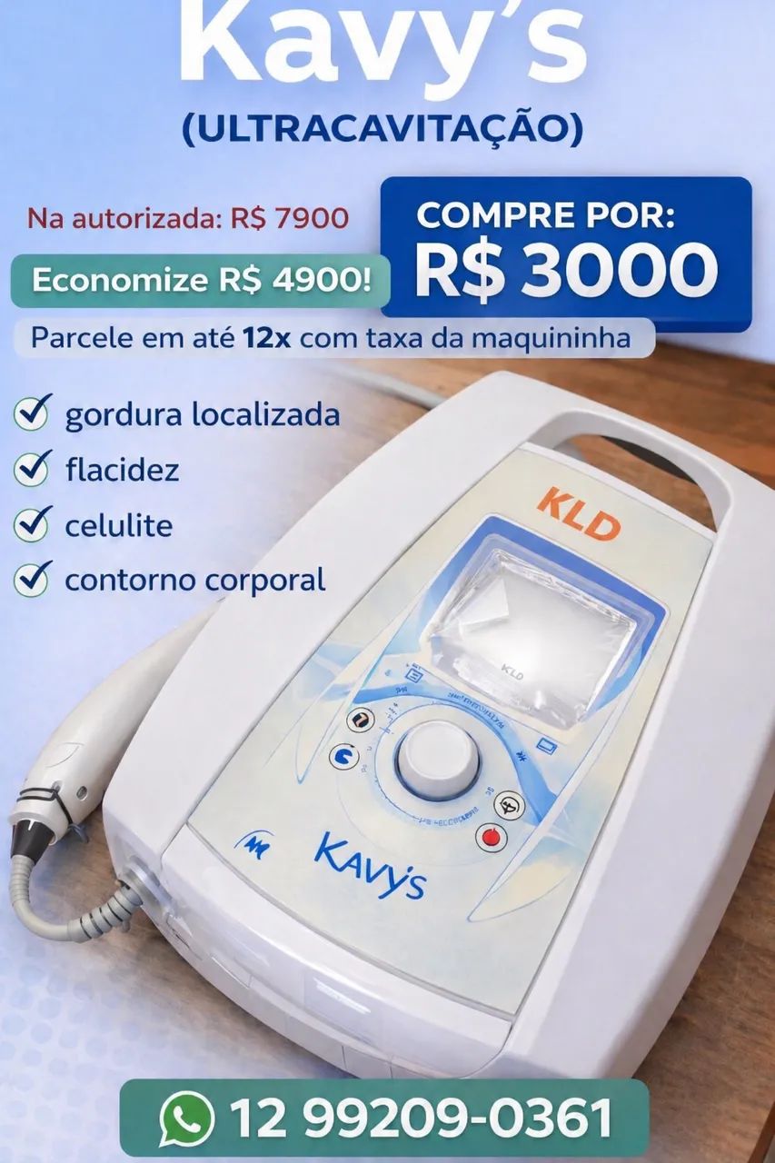 ? Kavy?s - Ultracavitação (KLD) 2 aplicadores com nota OPORTUNIDADE