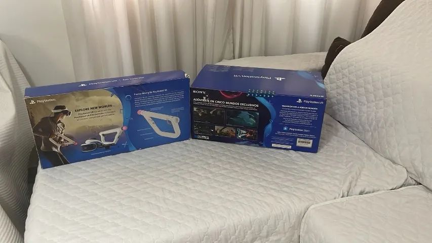 Playstation Vr Sony Ps4 Realidade Virtual Kit Completo + Aim Controller Na Caixa - Foto 2