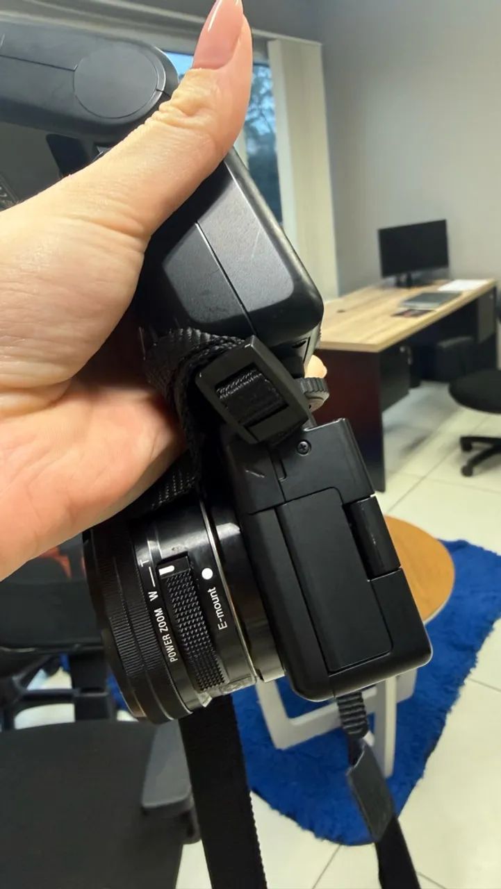 Câmera Sony ZV-E10 + flash godox 