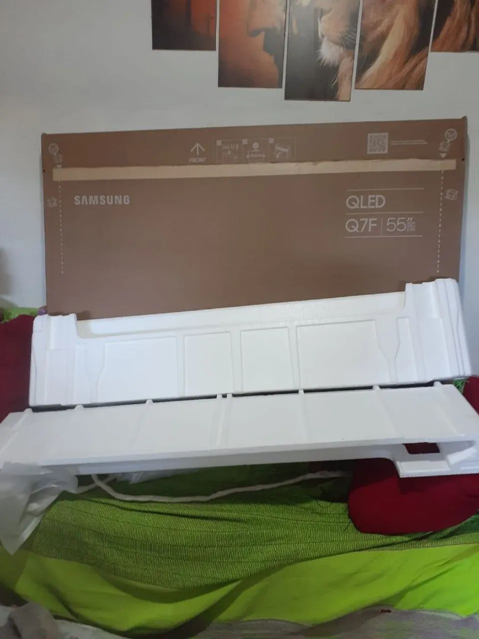Cx de papelão para tv 55 polegadas com isopor! Aceito proposta  - Foto 5