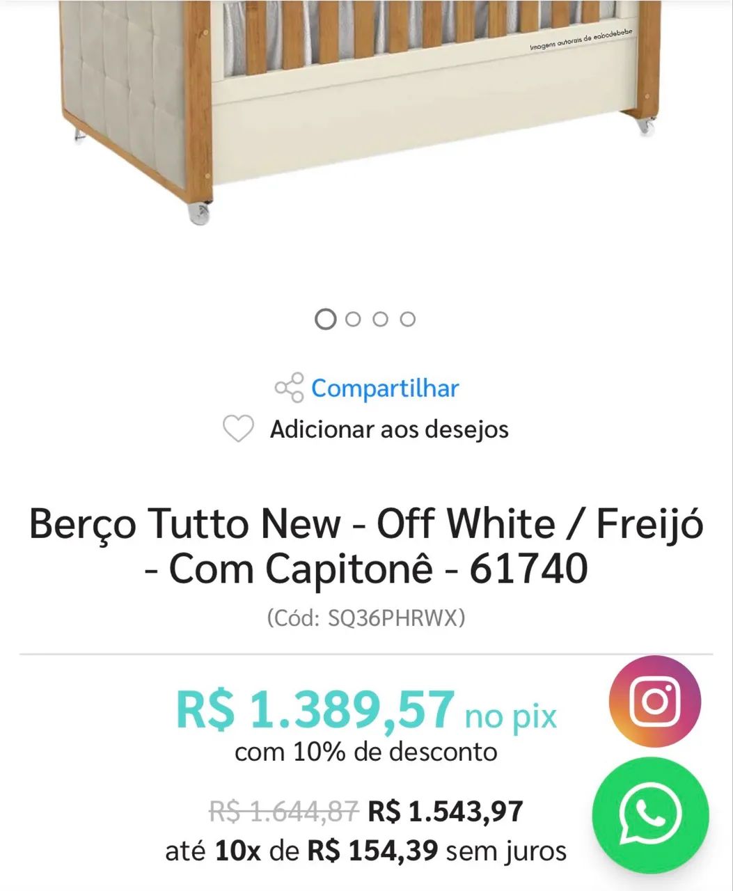 Berço Matic praticamente novo! - Foto 5