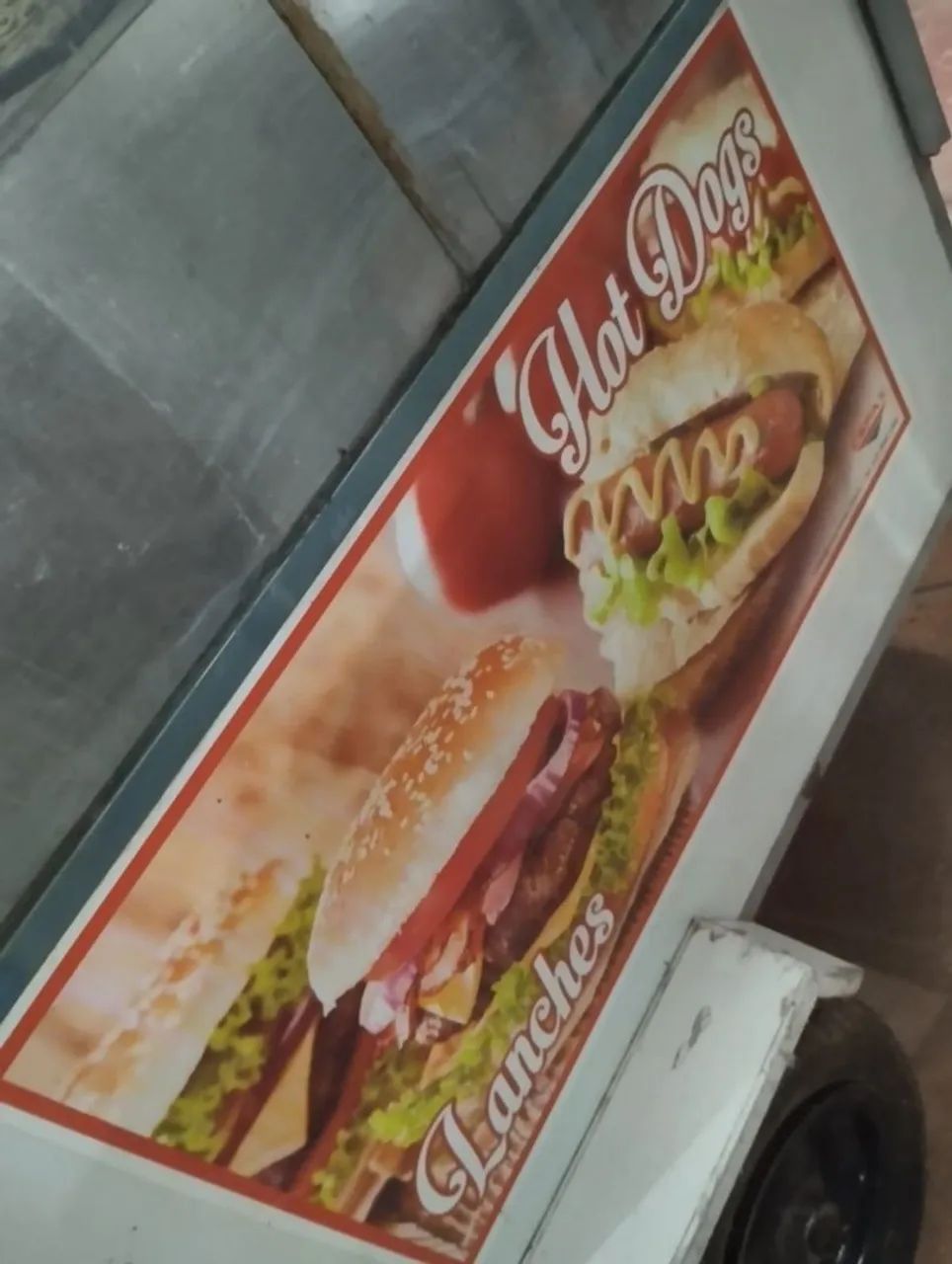 Carrinho de cachorro quente com chapa. - Foto 4