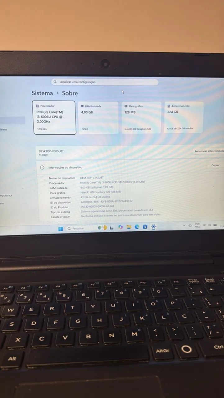 notebook positivo i3 6 gen com ssd e bateria  - Foto 3
