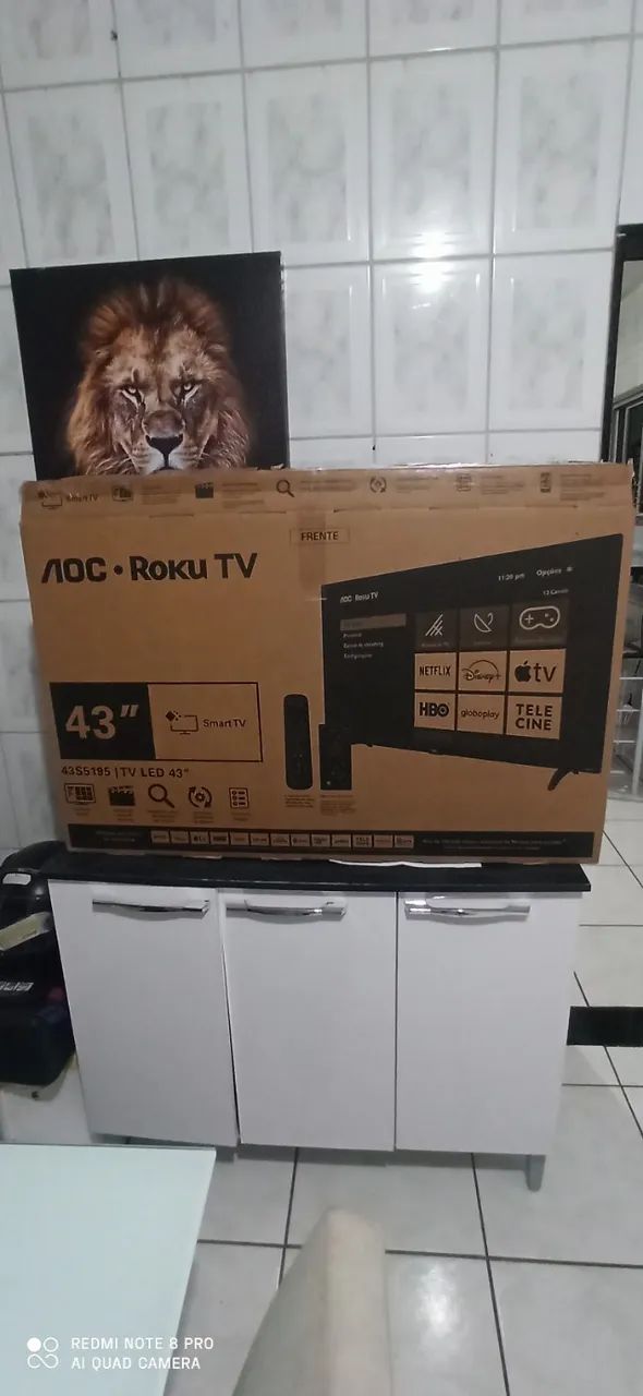 Smart Tv De 43 AOC 43S5195 Com Tela Led Full Hd Defeito (Usado)