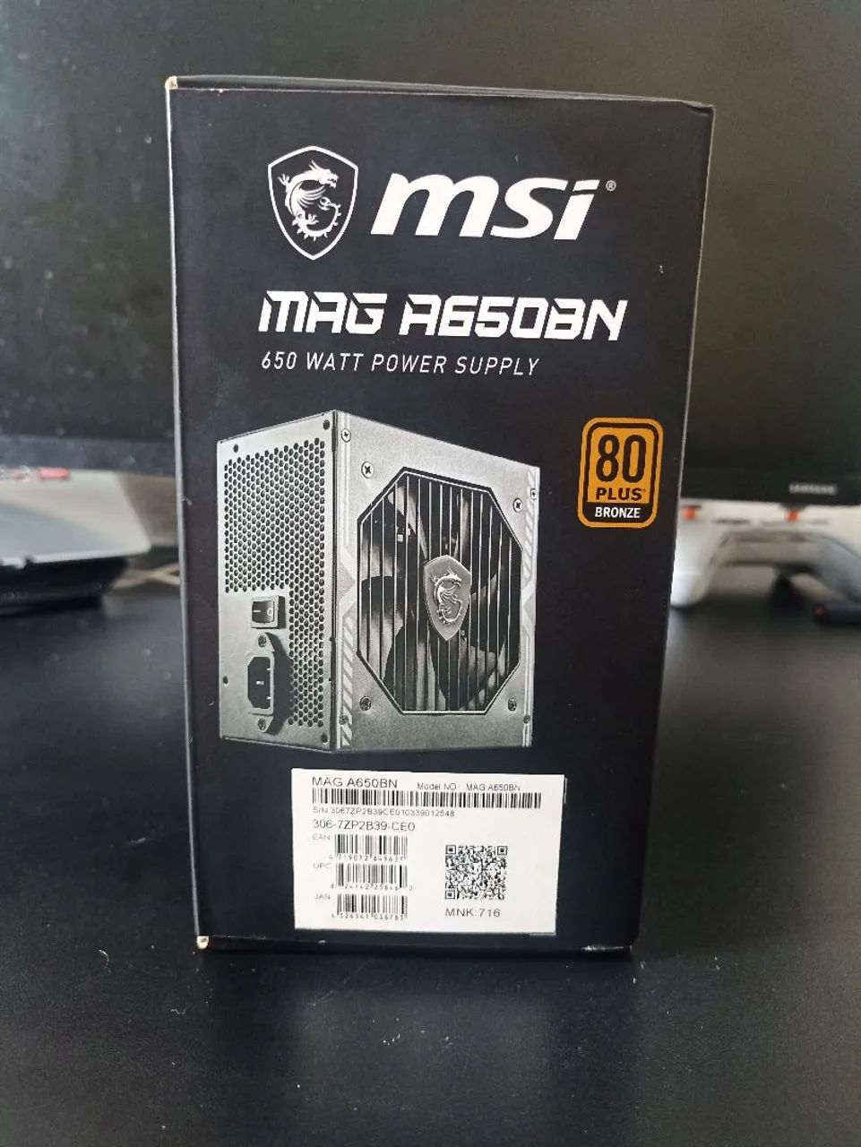 Fonte 650w 80 Plus Bronze Msi Mag A650bn, Atx, Black - Foto 2