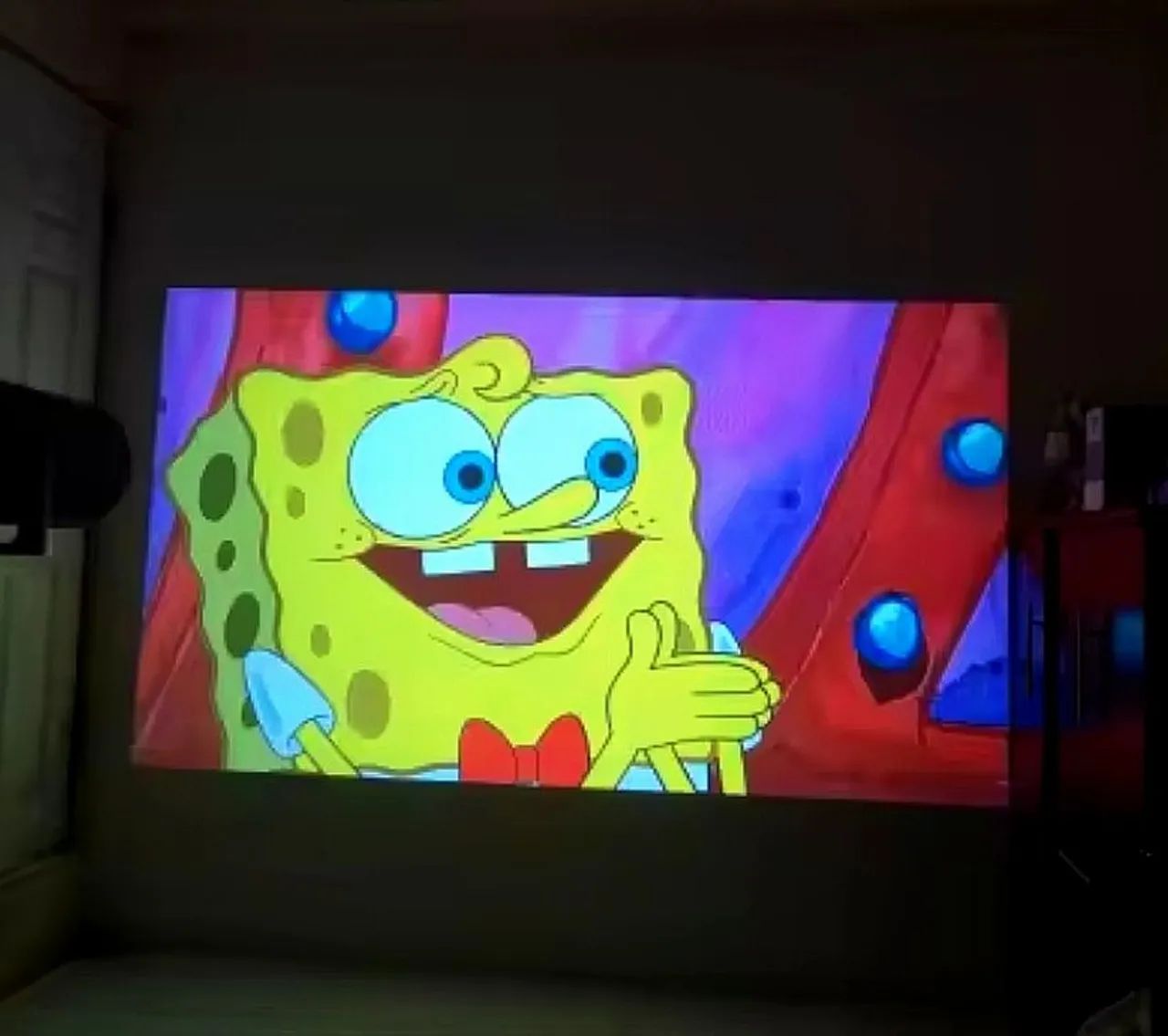 Cinema em casa - Hy300 projetor 1080P com Android e saída de áudio 