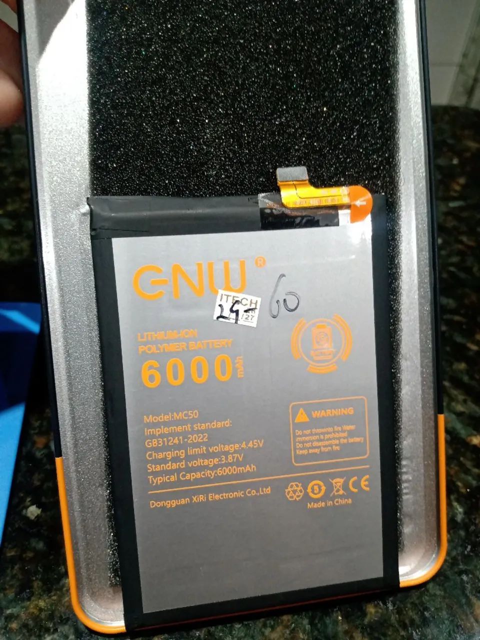 Bateria do moto g60