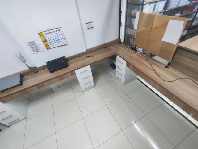 Mesa planejada em L em MDF premium - Foto 3
