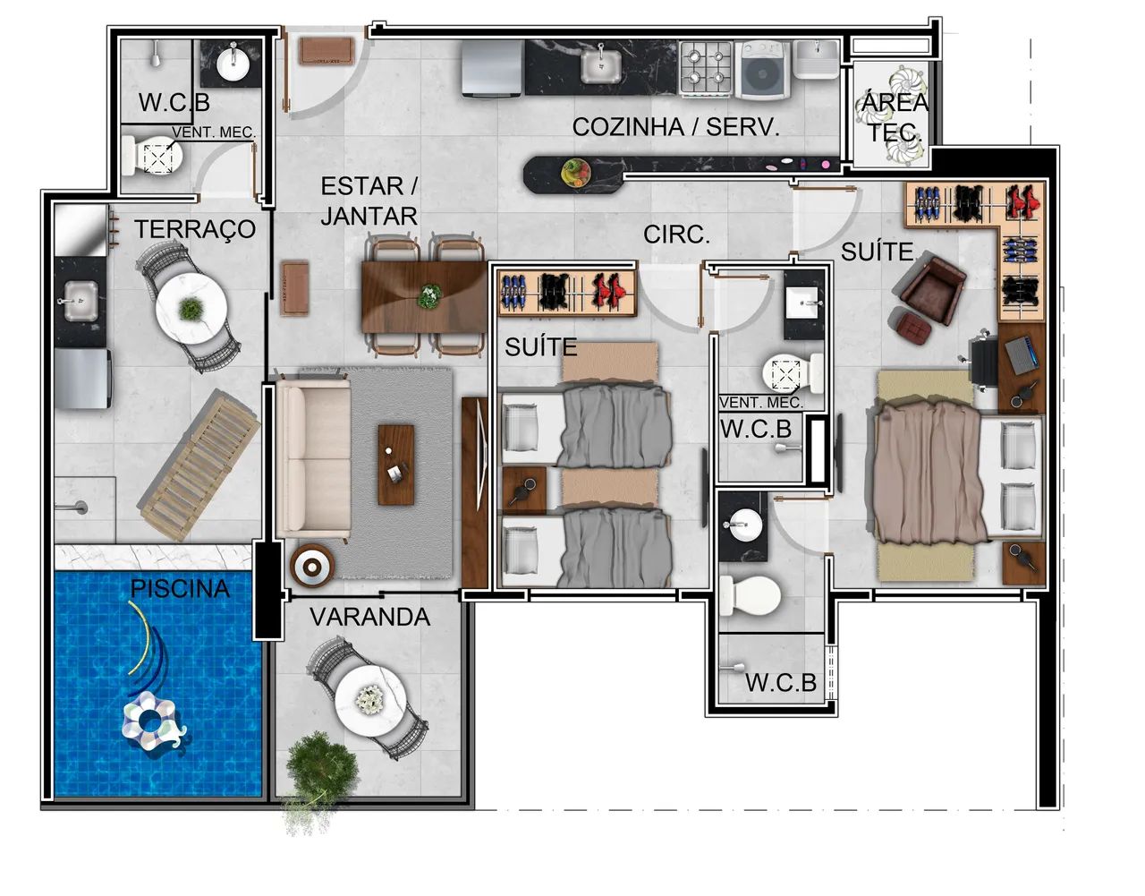 Studio no Edifício Studio Design 4 - Cruz das Almas, Maceió/AL - Foto 3