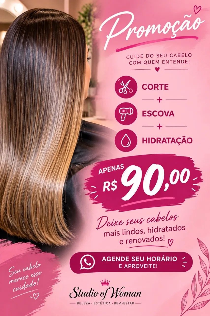 Promoção botox selagem progressiva 
