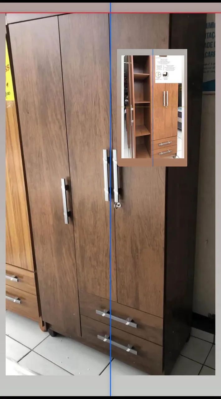 Guarda-roupa solteiro faz entrega grátis 