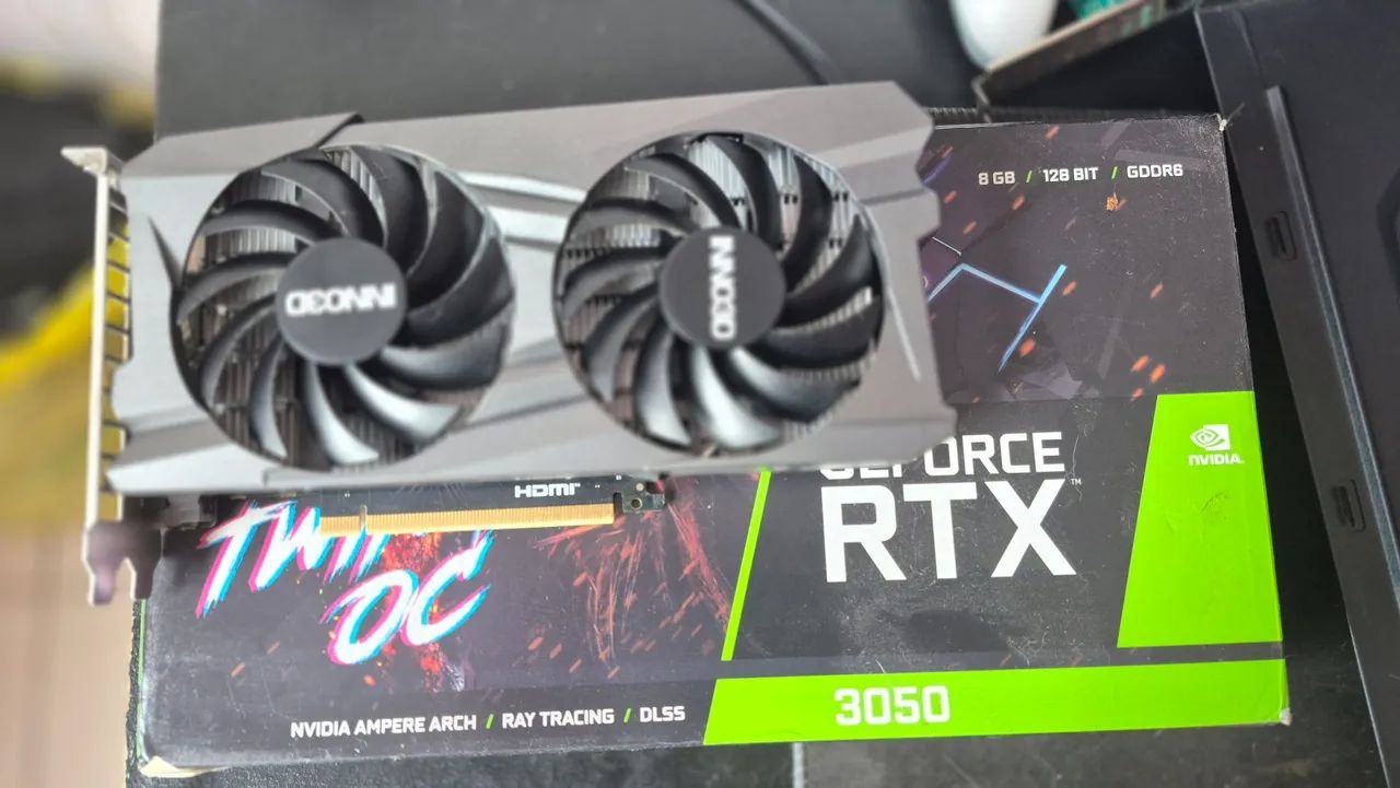 GEFORCE RTX3050 INNO3D TWINX2 8GB 128bit - Foto 2