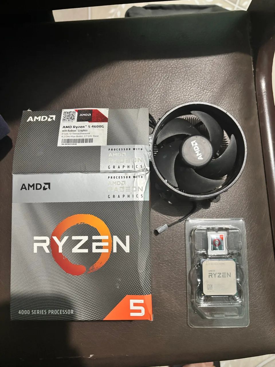 RYZEN 5 4600g com caixa e cooler box
