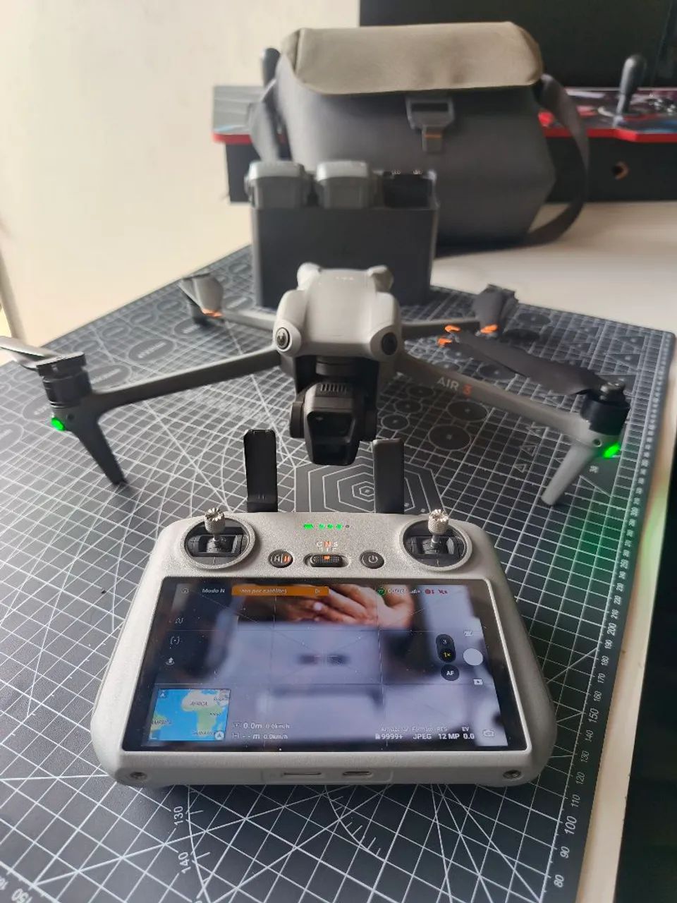 Drone Dji Mavic Air 3 completo Ac Cartão.  - Foto 4