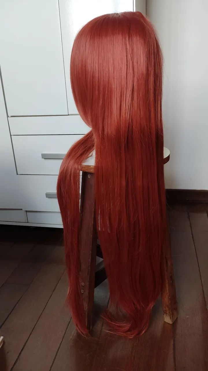 Peruca ruiva longa - ideal para cosplay - Foto 2