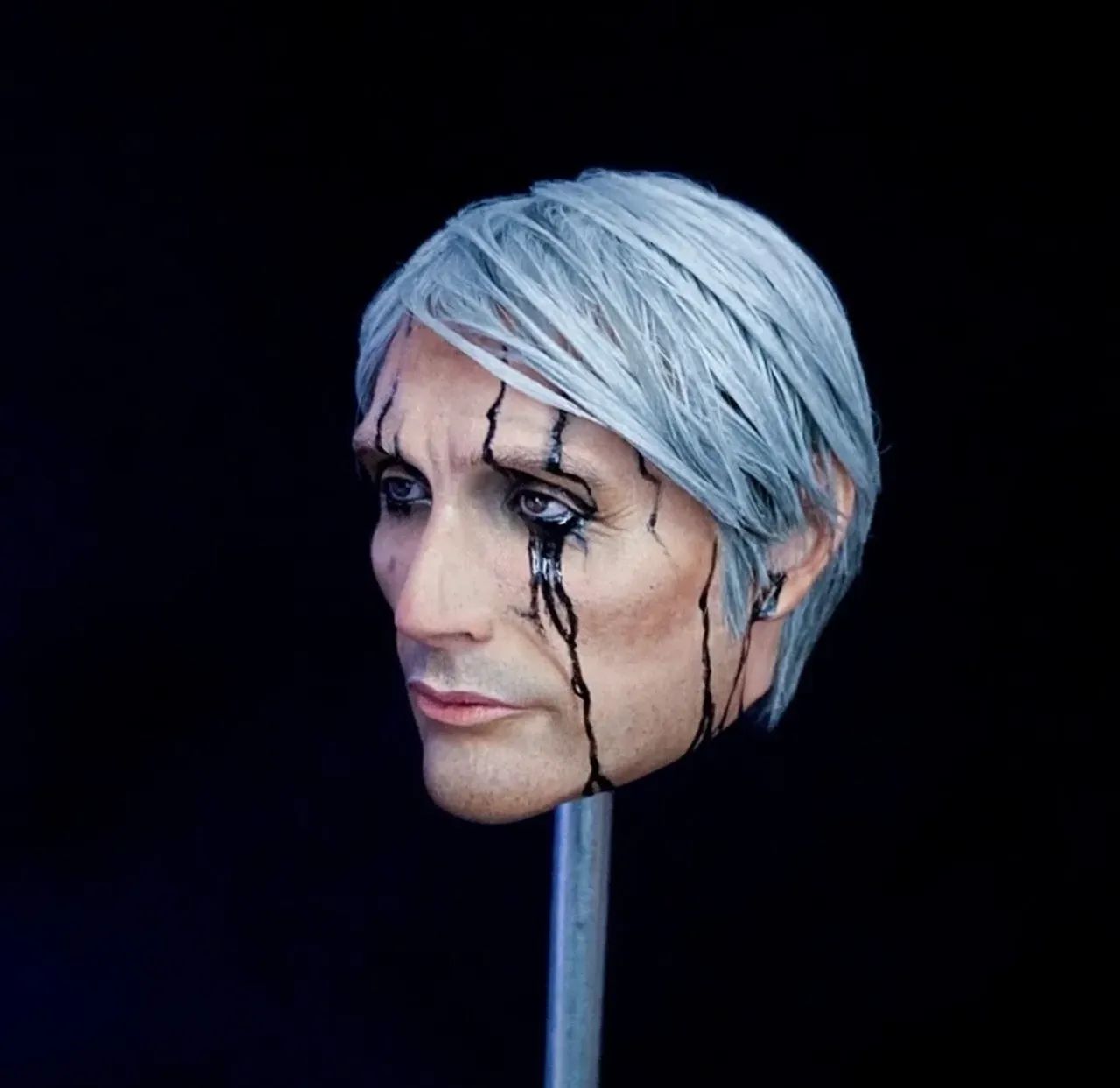 Clifford Unger Head 1/6 Custom Pintura E Cabelo Real 