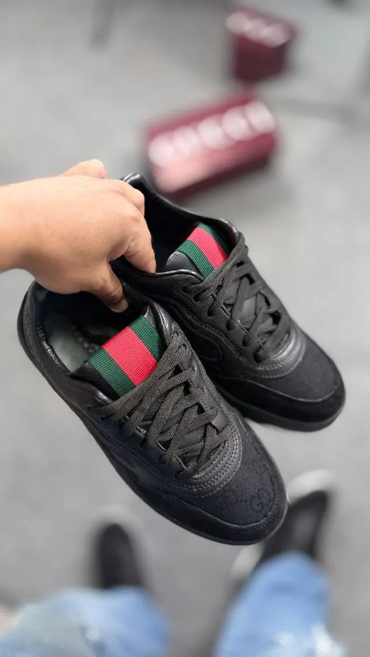 TENIS GUCCI RE-WEB COURO  - Foto 3