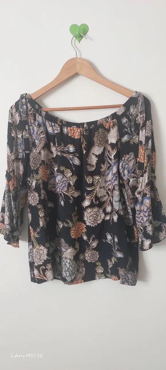 Blusa ombro a ombro boho chic tam M/G - Foto 2
