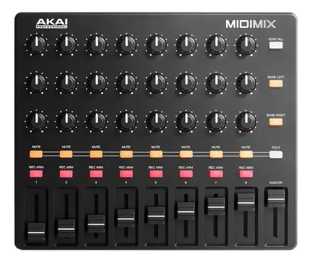 Controlador Mixer Portatil Midmix 8 Faders - Akai + Nf