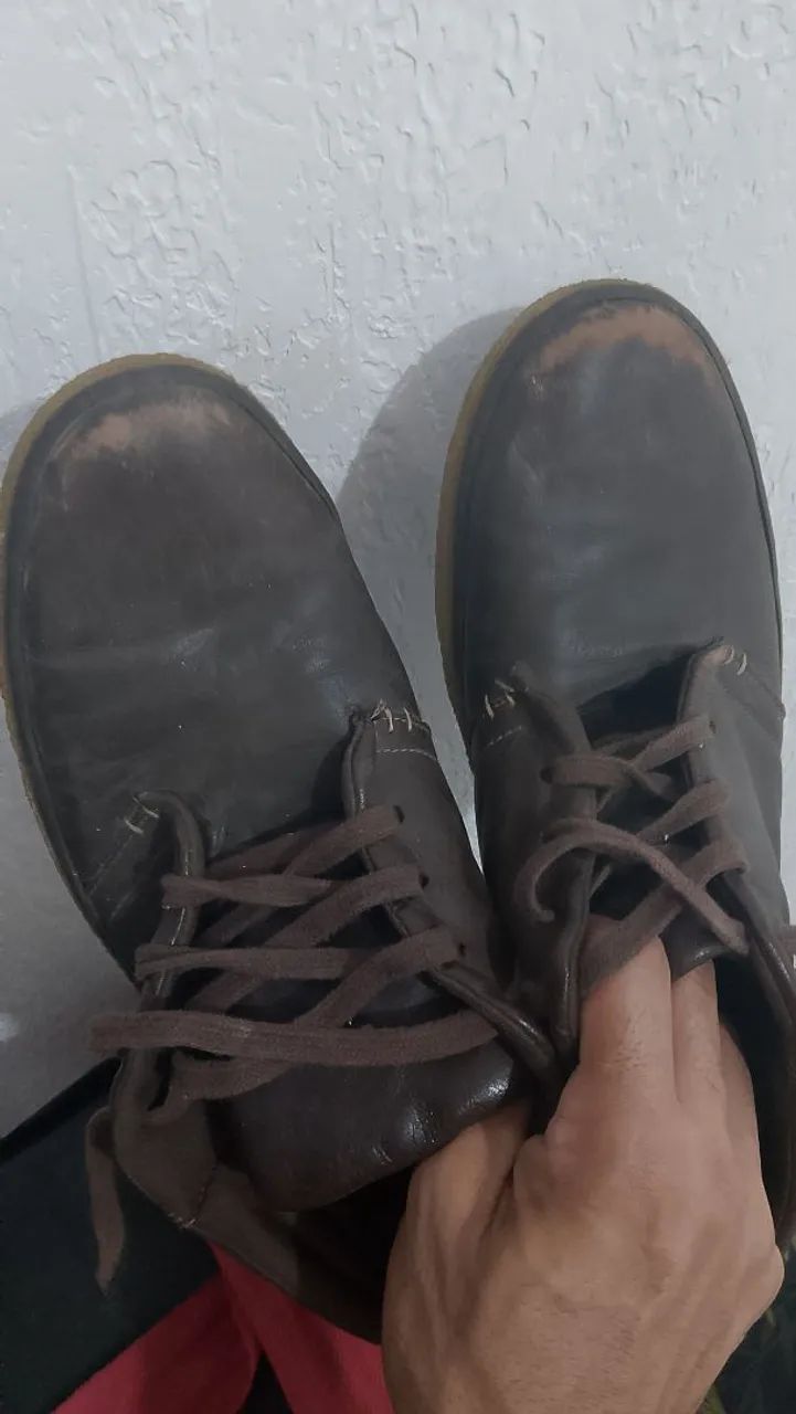 Bota de couro oxto Tam:41 - Foto 4
