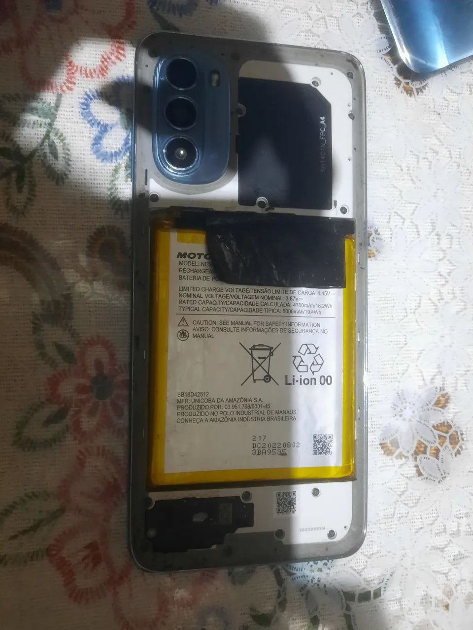 Moto G52 No Estado - Liga / Para Conserto Ou Retirada De Peças