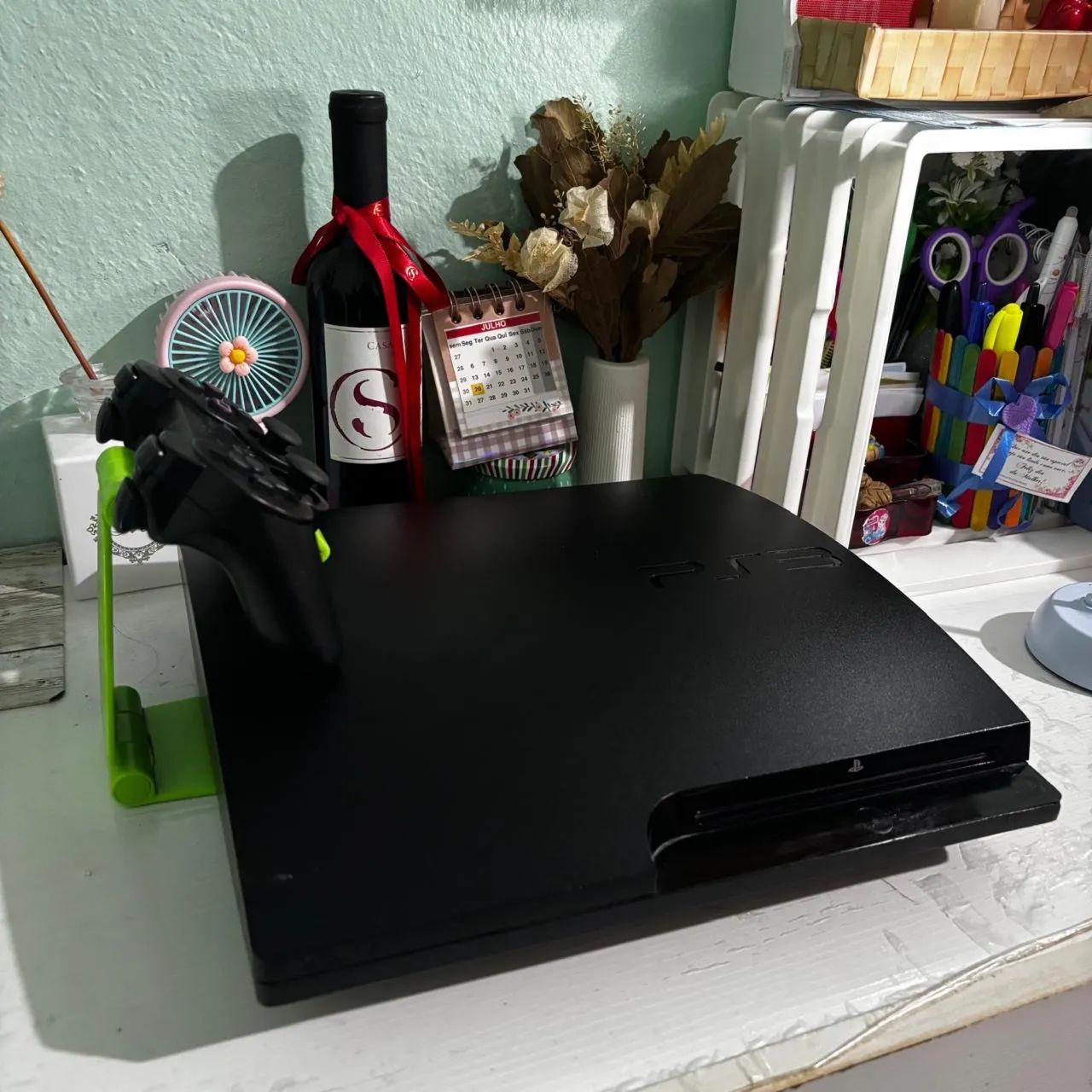 Ps3 com 10 Jogos e Loja/Entrega Grátis 